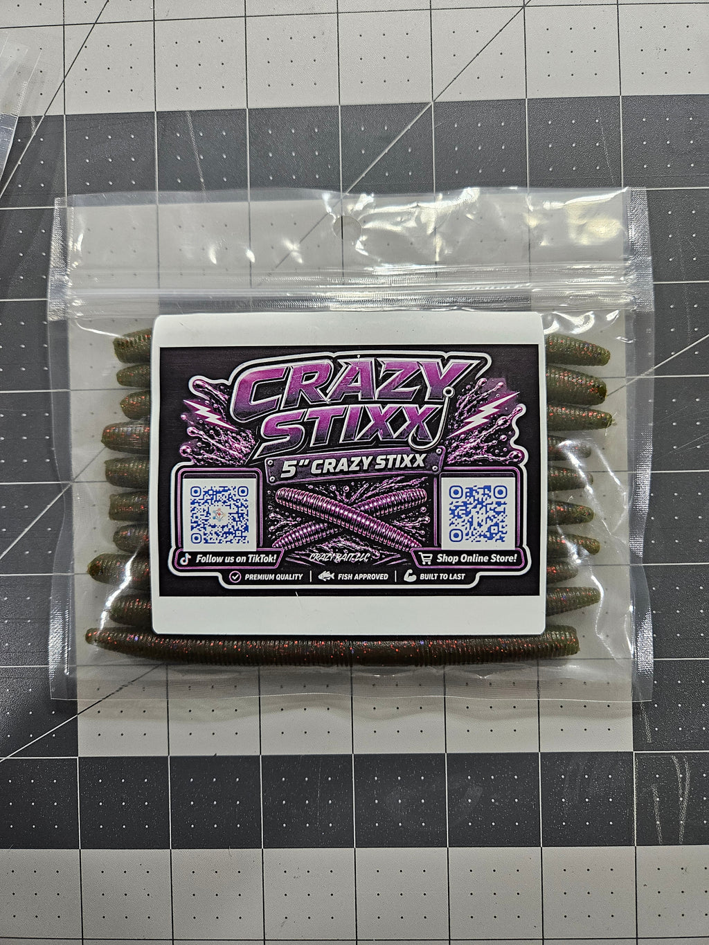 5" Crazy Stixx: Watermelon Brown