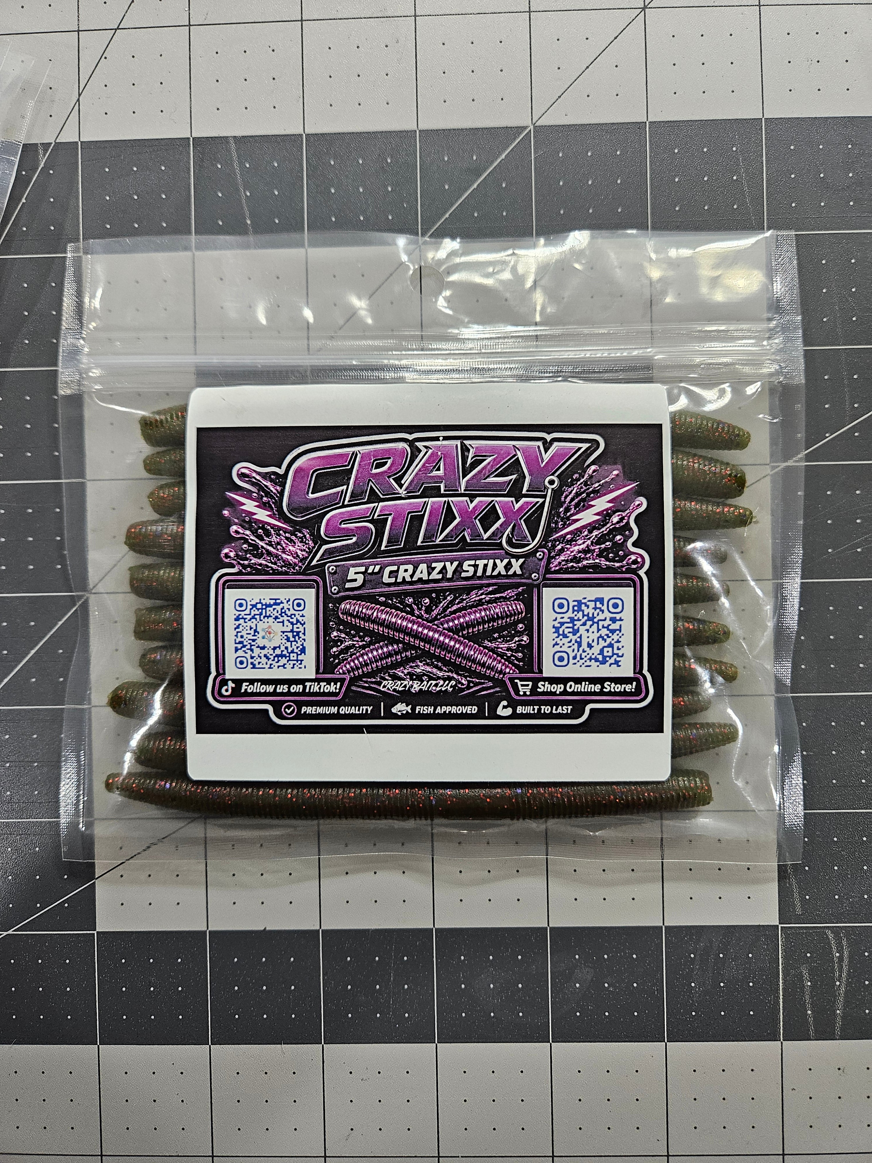 5" Crazy Stixx: Watermelon Brown